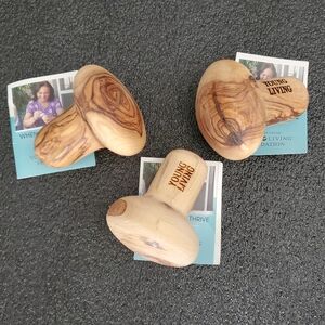 Three Olive Wood Massage Tools